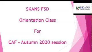 CAF orientation (Autumn 2020)