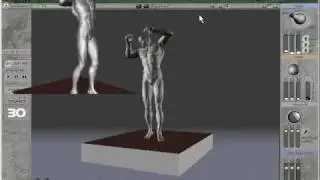 3D Virtual Software for Life Figure Drawing Male Model