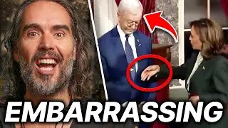 Senators Husband REFUSES To Shake Kamalas Hand In BOLD SNUB! || Russell Brand