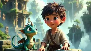 Cute Dragon 🐉 and Leo cartoon story #viral #trending #story #cartoon #cartoonvideo #kids #ai #veo3 
