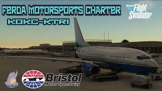 MSFS FERDA Motorsports NASCAR Charter Flight | PMDG 737-600 | KOKC-KTRI