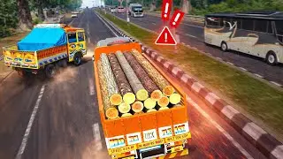 Heavy Wood Load Delivery | Truck Master Gameplay 