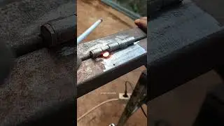 smart welder trick to install thin metal hinges #welding #welder #metalwork #fabrication