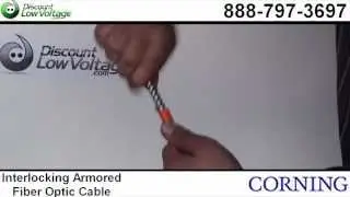Corning Interlocking Armored Fiber Optic Cable