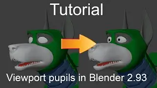 Blender 2.93 Viewport Pupils Tutorial