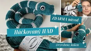 NÁVOD na háčkovaného hada⚔️ | ZMIJOZEL 🐍|