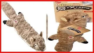 SPOT Ethical Pets Squirrel Mini Skinneeez Extreme Stuffingless Quilted Dog Toy, 14