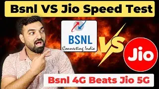  Bsnl 4G Vs Jio 5G Speed Test | Bsnl Beats Jio In Network Speed Test #bsnl #jio #bsnlvsjio 