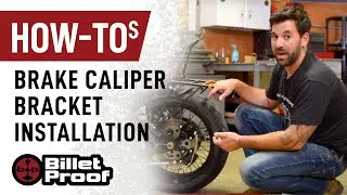 Motorcycle Brake Caliper Bracket Installation Tutorial