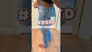 These Good American jeans fit amazing! #ootd #goodamerican #denimjeans