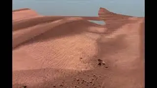 Water Traces on Bright Sand Dunes on Mars
