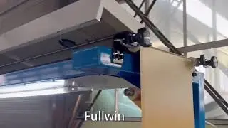 PVC ceiling profiles laminating machine #PVC #laminating #pvcprofile #pvcceilingpanel