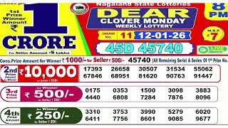 Nagaland Start Lottery Result Start Lottery Today 8pm Sambad Live 12/01/2026 Lottery Today lottery 