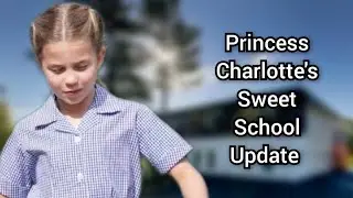 Prince William revealed a sweet school update about Princess Charlotte in Normandy yesterday