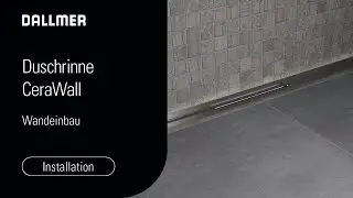 Einbau Duschrinne CeraWall Select - Wandeinbau