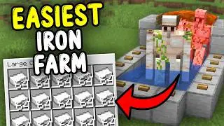 NEW EASIEST IRON Farm Minecraft Java 26.1/1.21+!