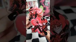 The Hazbin Hotel Valentine's Day Merch is so cute! #hazbinhotel #merch #tradingcards #unboxing