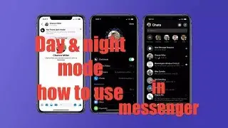 How to enable and disable dark mode in messenger