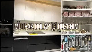 MUTFAK TURU 😱😱 MUTFAK DOLAP İÇİ DÜZENİM 😍😍