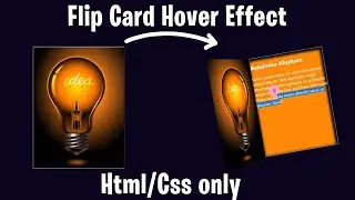 FLIP CARD HOVER EFFECT || HTML/CSS ONLY || WEBEL