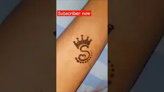 S Letter tattoo mehndi design unique tattoo ideas @artofheena #mehndidesig #newmahendi #tattooideas