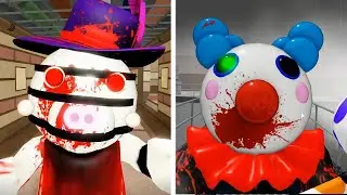 ROBLOX PIGGY 2 EVIL CLOWNY VS EVIL ZIZZY JUMPSCARE - Roblox Piggy Book 2 rp