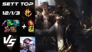 TOP Sett vs Fiora - NA Grandmaster Patch 25.24