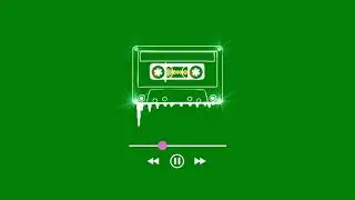 New green screen cassette audio spectrum video footage