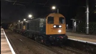 Class 20s (20007) & (20205) Whistle Through Wrabness With (OL94) & (6Q95)