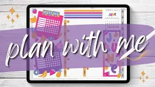 🌼 June Weekly Plan With Me | Planner Setup - Goodnotes 5