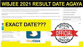 WBJEE 2021 RESULT DATE HAS DECLEARED ||OFFICIALLY ANNOUNCED DATE AGAYI HAI