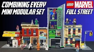 Combining EVERY LEGO Marvel Modular System Set into ONE BIG STREET!