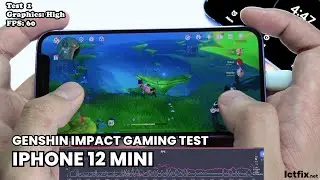 iPhone 12 Mini Genshin Impact Gaming test 2024 | Apple A14 Bionic