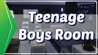 The Sims 4 Speed Build || Teenage Boys Room w/ThunderSunGamer ✰