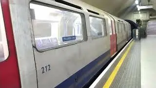 1973 Stocks #212 & #211 Hyde Park Corner bound Piccadilly Line at Leicester Square