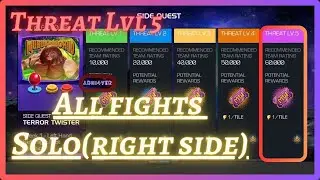 MCOC | June Side Quest | Threat Lvl 5 | Right Side | All Fights Solo | Terror Twister |