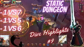 Albion Online : Static Dungeon Dive Highlights #9 [𝙋𝙊𝙀 𝙁𝙧𝙞𝙜𝙝𝙩𝙚𝙣𝙚𝙙]