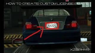 How To Make A Custom License Plate For Need For Speed Games! Working 2024