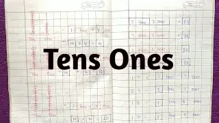 Tens Ones for kids // basic concept of number formation// kids home tutorials