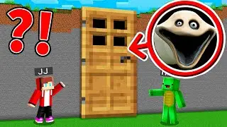 JJ and Mikey found ROBLOX HUNGRY WORM behind this BIGGEST Door - Maizen