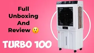 Turbo 100 Air Cooler Unboxing & Review | Room Bana De AC Jaisa 😲 | Khaitan Motor & Pump