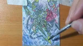 Drawing Cardfight Vanguard G | Dark Dragon, Phantom Blaster 