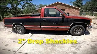 Two Inch Drop Shackles, 1992 Chevy C1500