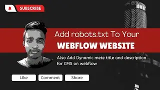 Learn How to Add robots.txt File and Update Dynamic Meta Title and Description for CMS to Webflow |