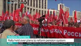 Russians rally against change in pension age