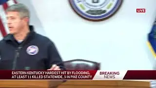 LIVE: Gov. Beshear gives update on storm damage in Pike County