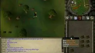 Runescape-Dropping Logs