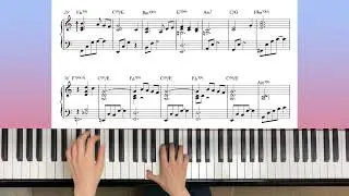 【Moon river】リクエスト2💫ピアノソロ/Jazzアレンジ/Piano solo／楽譜付き/sheet music/作曲：Henry Mancini/作詞：Johnny  Mercer