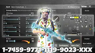 New Update 4.2 ⚡Best Sensitivity code + Control Settings Pubg Mobile/Bgmi Sensitivity 2026