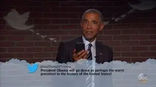 Watch President Obama Read a Mean Tweet From Donald Trump